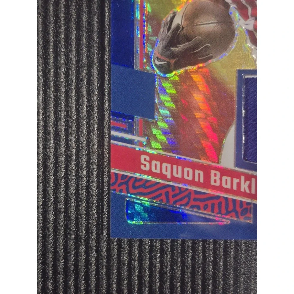 2023 Panini Donruss Saquon Barkley #DTH-SB Donruss Threads Blue Hyper (MEM)‎